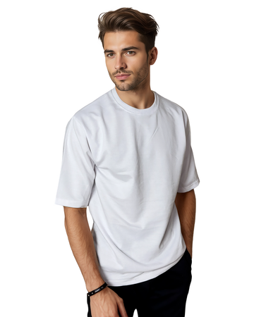 Mens Oversized White T-Shirt