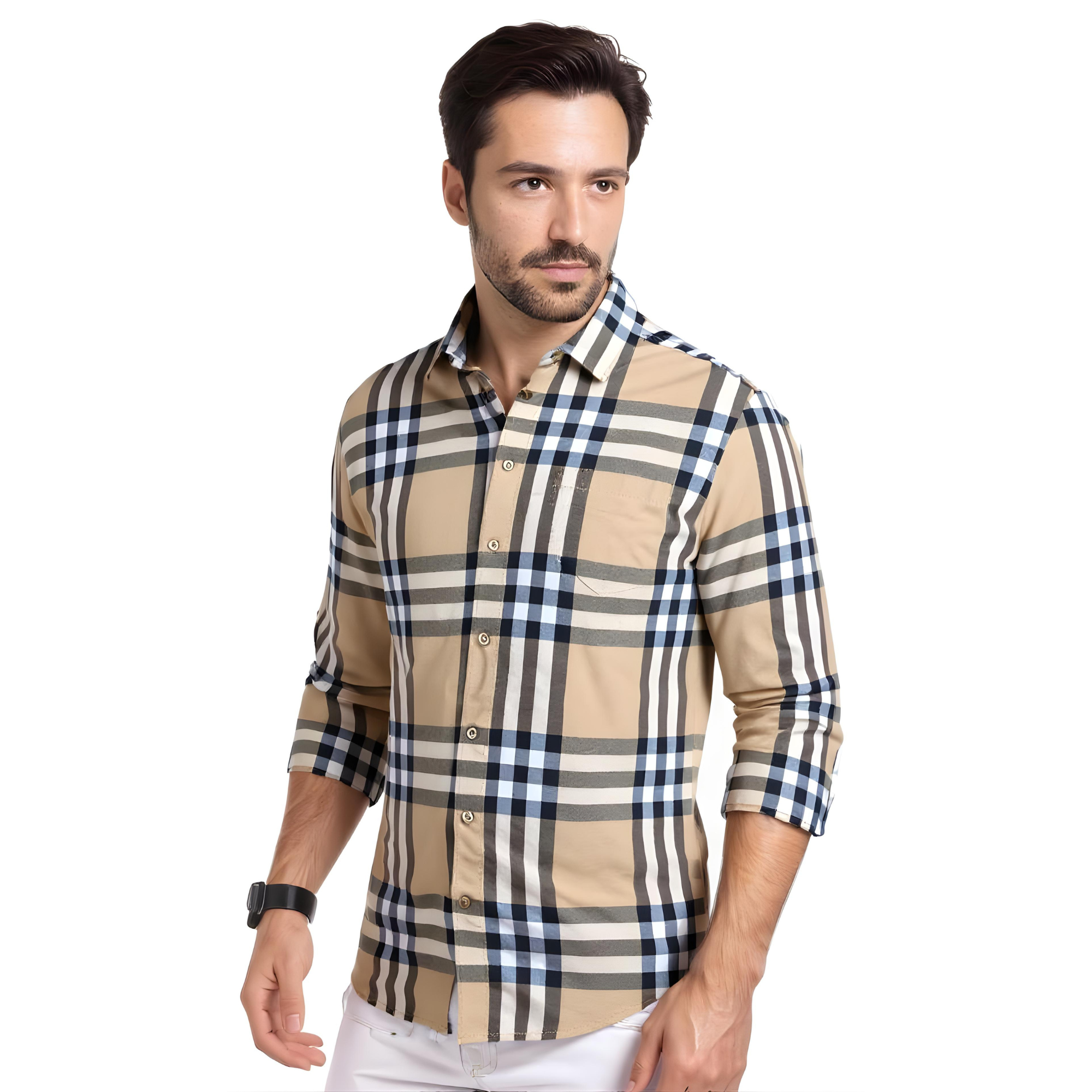 Mens Cotton Check Shirts