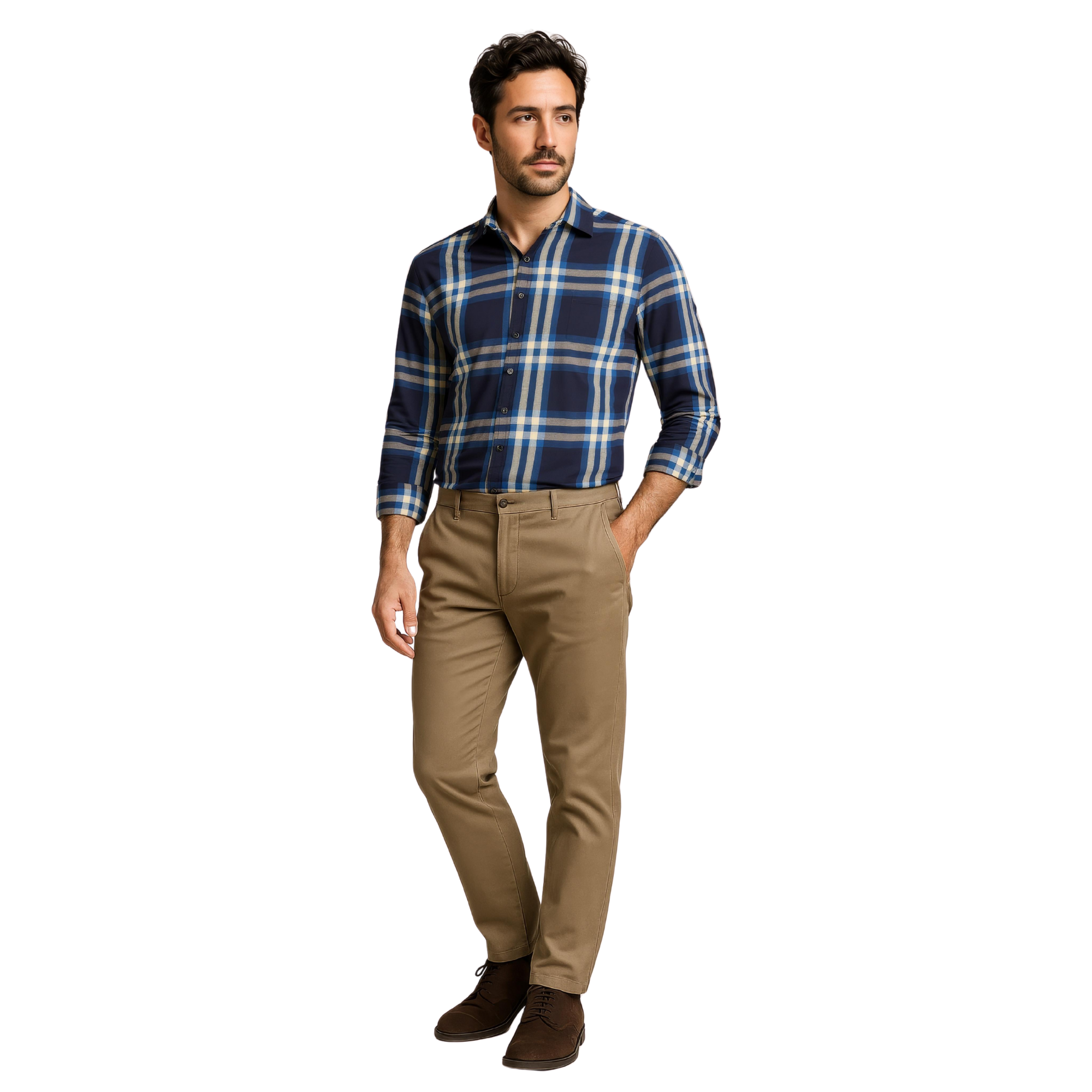 Mens Cotton Check Shirts