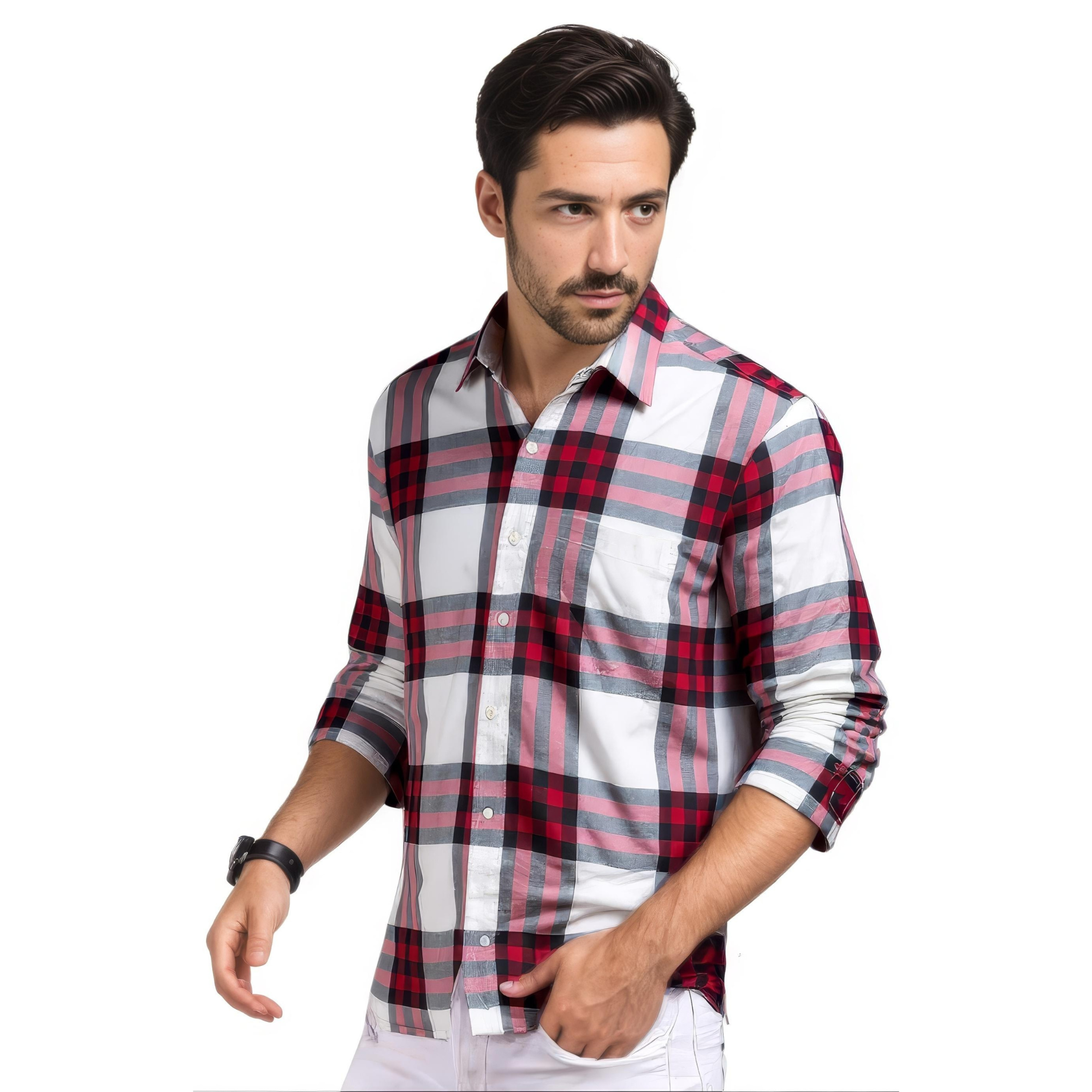 Mens Cotton Check Shirts