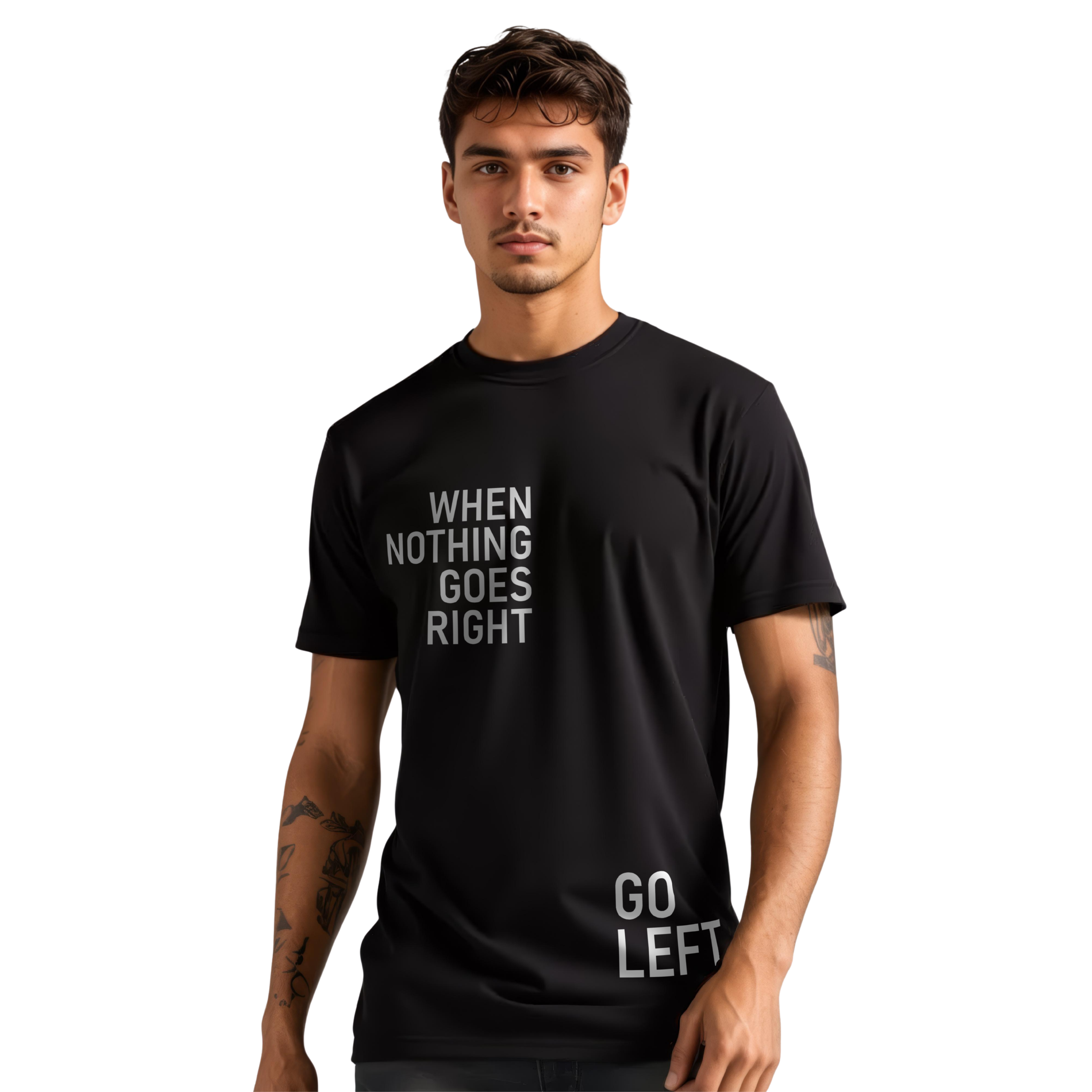 Premium Cotton Lycra T-Shirt for Men – Soft, Stretchable & Perfect Fit ( Black )