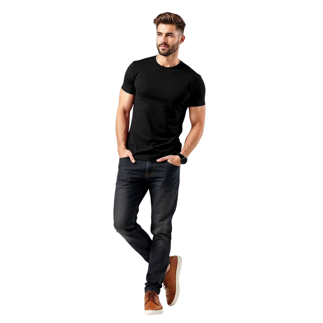 Premium Men’s 100% Cotton T-Shirt – Soft, Breathable & Perfect Fit