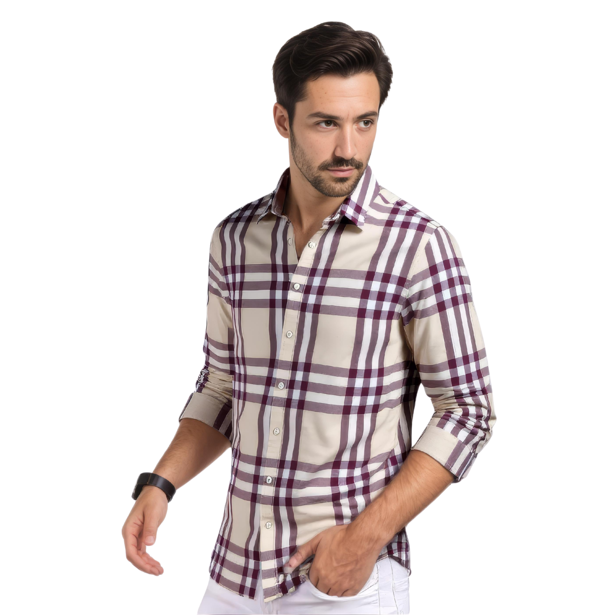 Mens Cotton Check Shirts