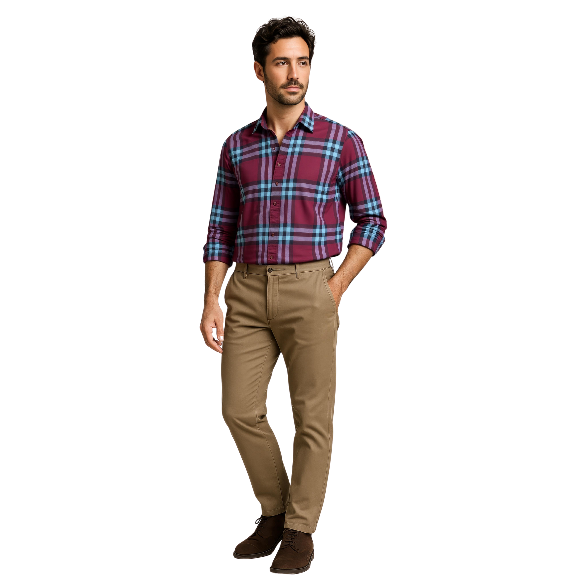 Mens Cotton Check Shirts